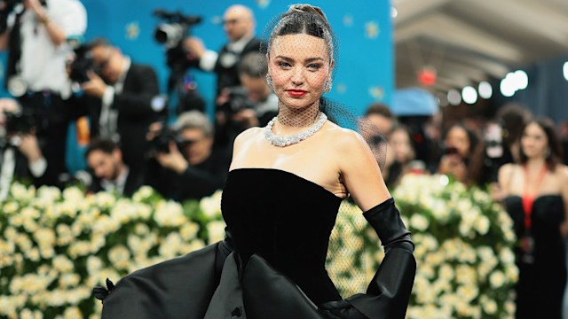 Miranda Kerr attends the 2025 Met Gala Celebrating "Superfine: Tailoring Black Style" at Metropolitan Museum of Art on May 05, 2025