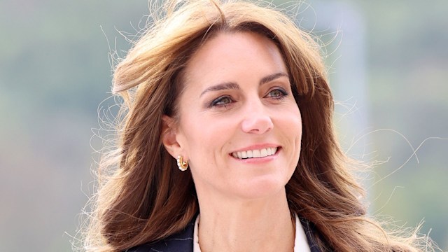 Kate Middleton, the Princess of Wales visits Fitzalan High School as she celebrates the beginning of Black History Month on October 03, 2023 in Cardiff, Wales. 