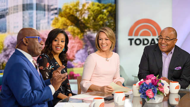 TODAY -- Pictured: Al Roker, Sheinelle Jones, Dylan Dreyer and Mike Tirico on Monday, April 15, 2019