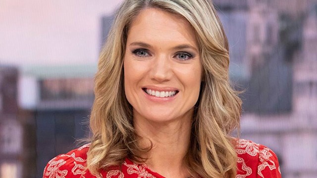 charlotte hawkins orange dress good morning britain