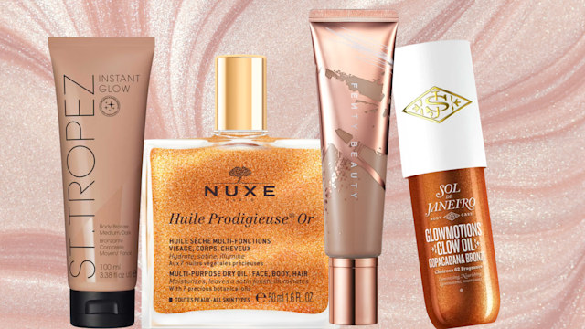 a range of body bronzers from fenty beauty to st tropez