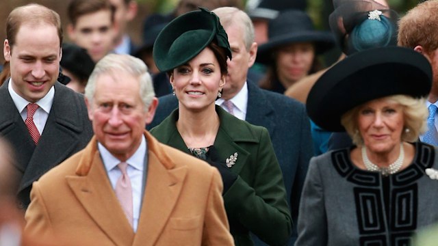 Princess Kate and Prince William with King Charles and Queen Camilla