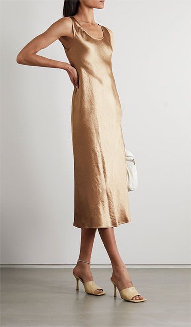 max mara gold dress
