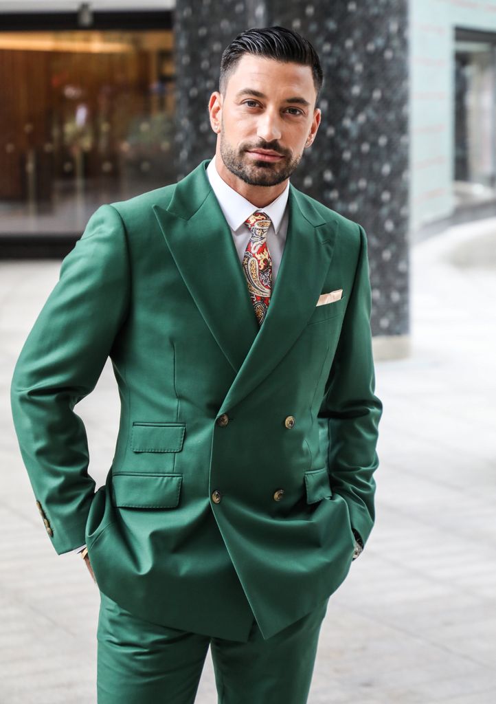 Giovanni Pernice in a green suit