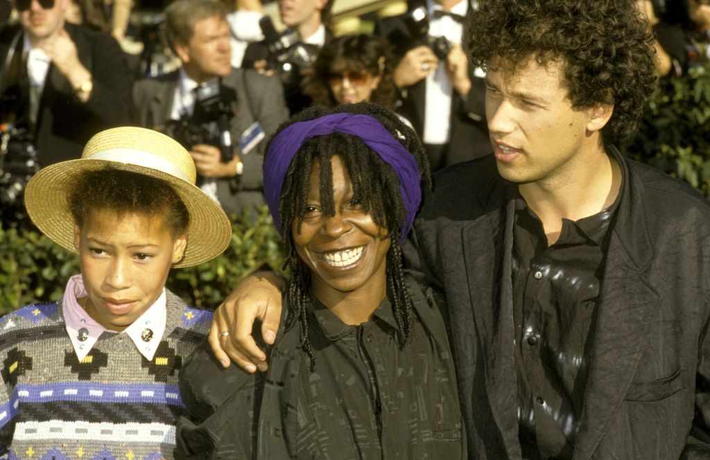 Whoopi Goldberg, Husband David Claessen and Her Daughter Alexandra Martin at the 38th Annual Primetime Emmy Awards, 1986