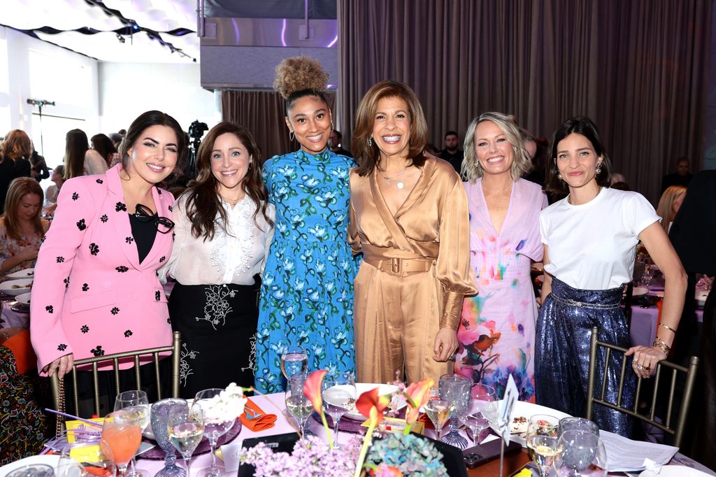 Hoda Kotb with Today Show co-star Dylan Dreyer and other guests at the Hudson River Park Friends 8th Annual Playground Committee Luncheon 
