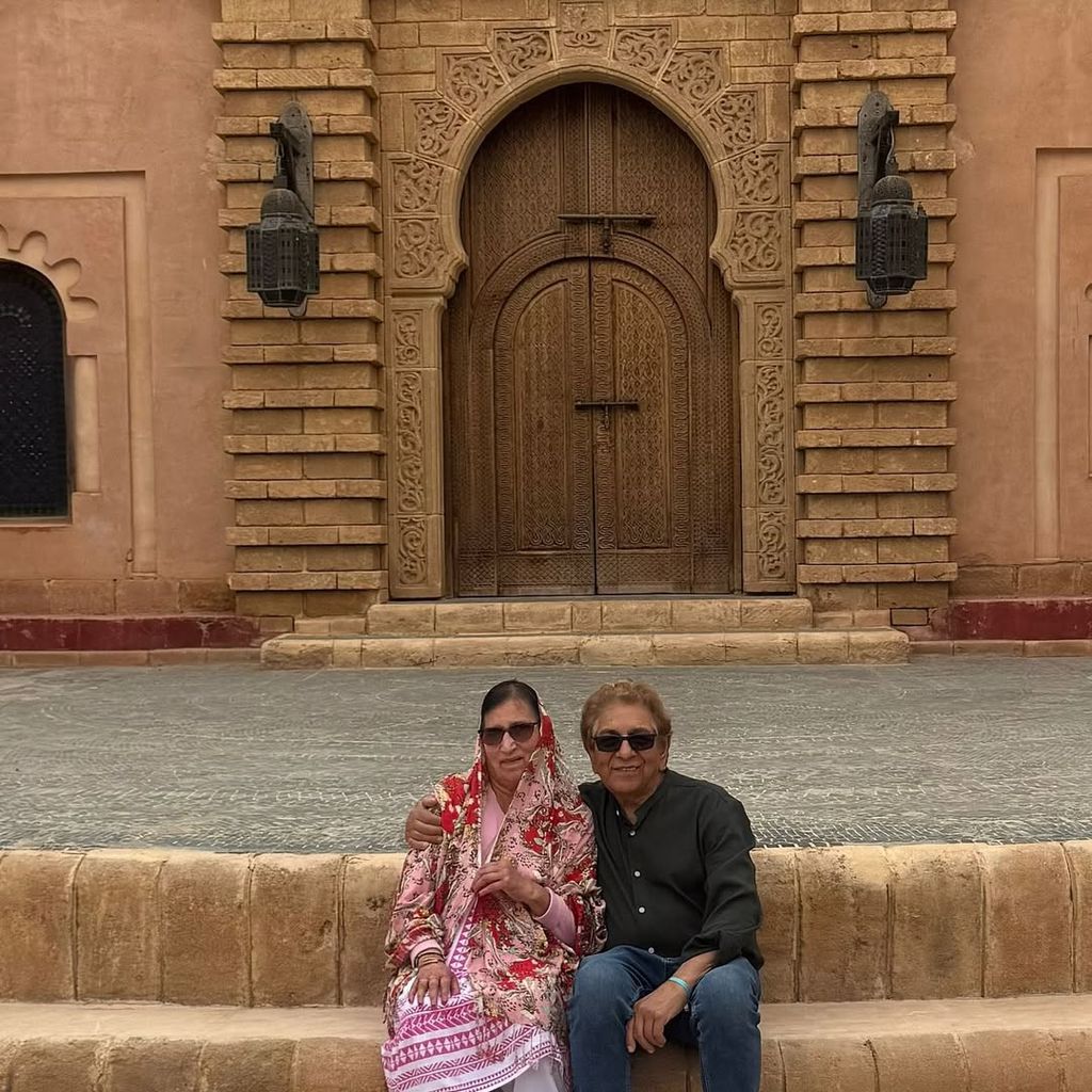 Gogglebox star Sid Siddiqui with wife Nasreen in Morocco
