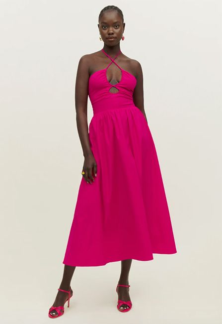 Stassie pink dress reformation
