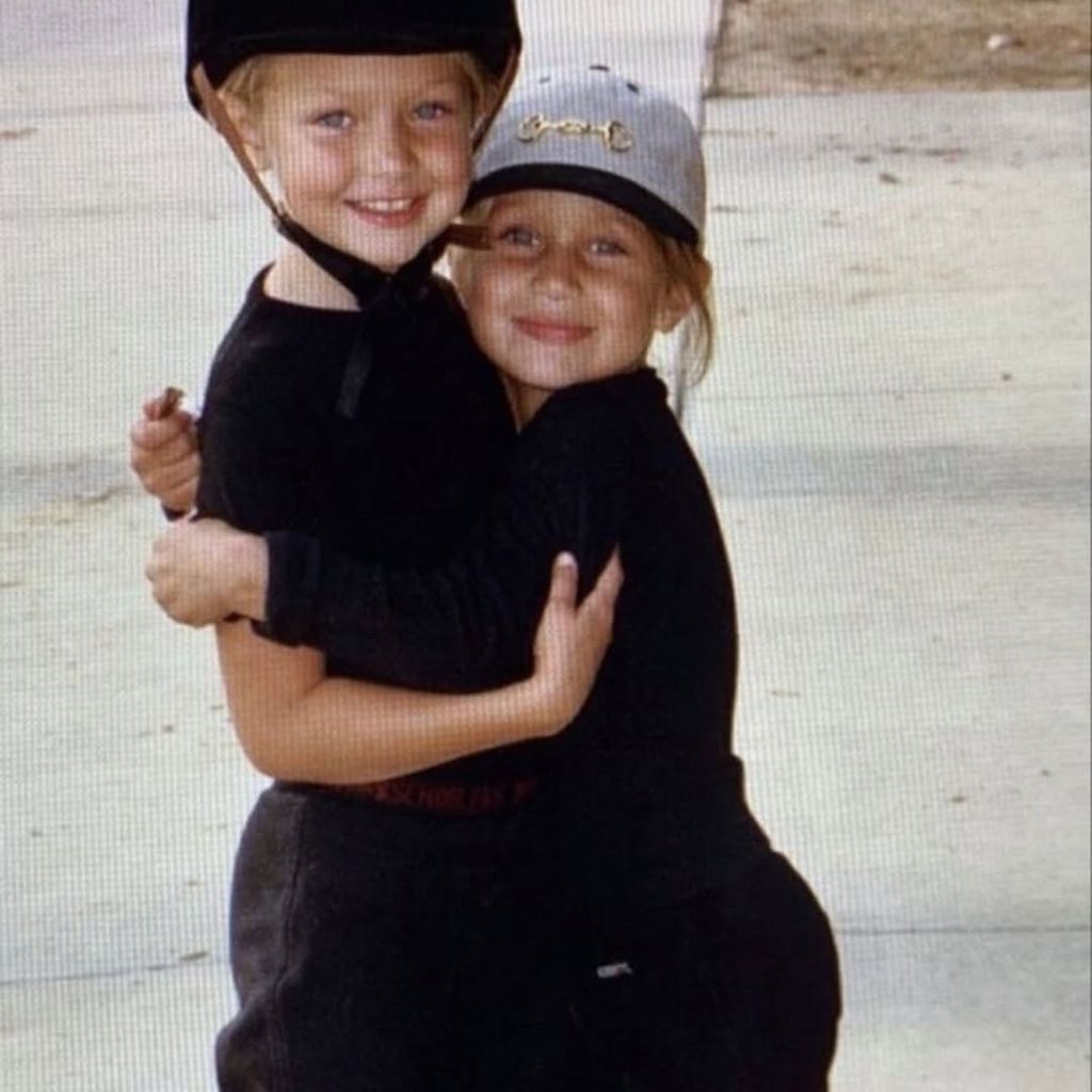 Gigi and Bella Hadid childhood photo