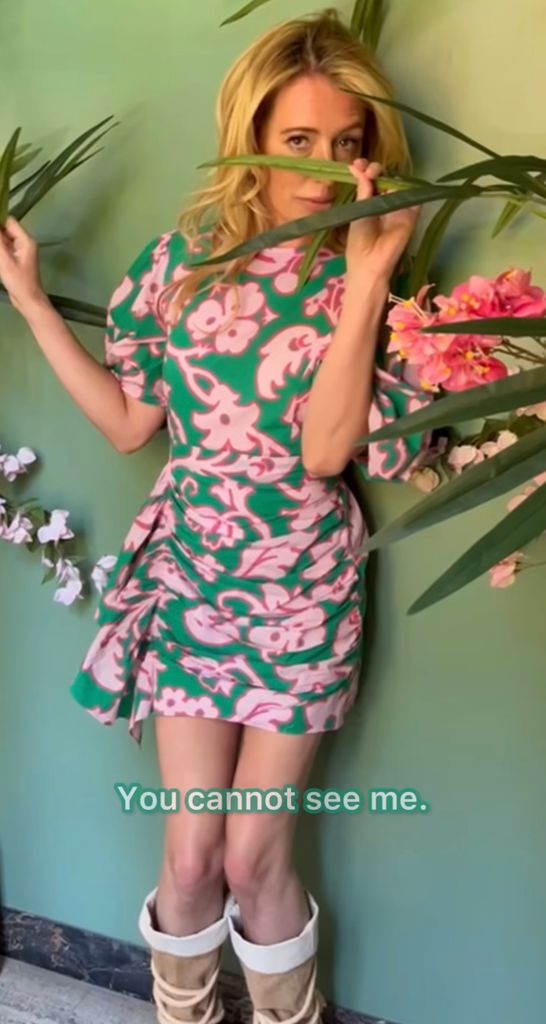 Cat Deeley floral rhode dress