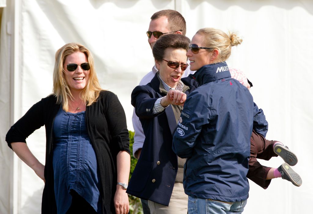 Princess Anne plays with eldest granddaughter Savannah