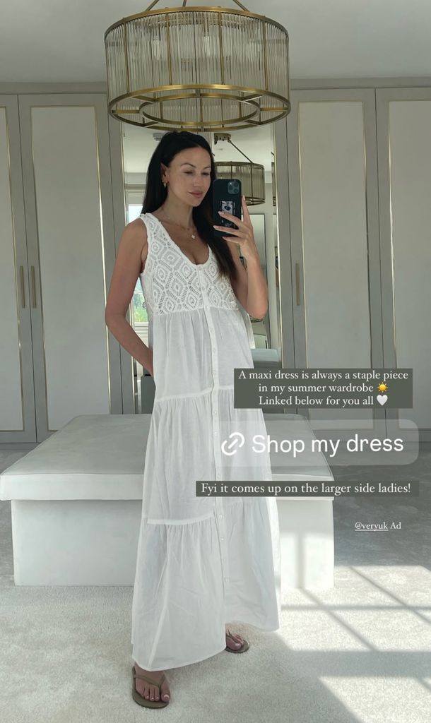 Michelle Keegan looked gorgeous in her maxi dress