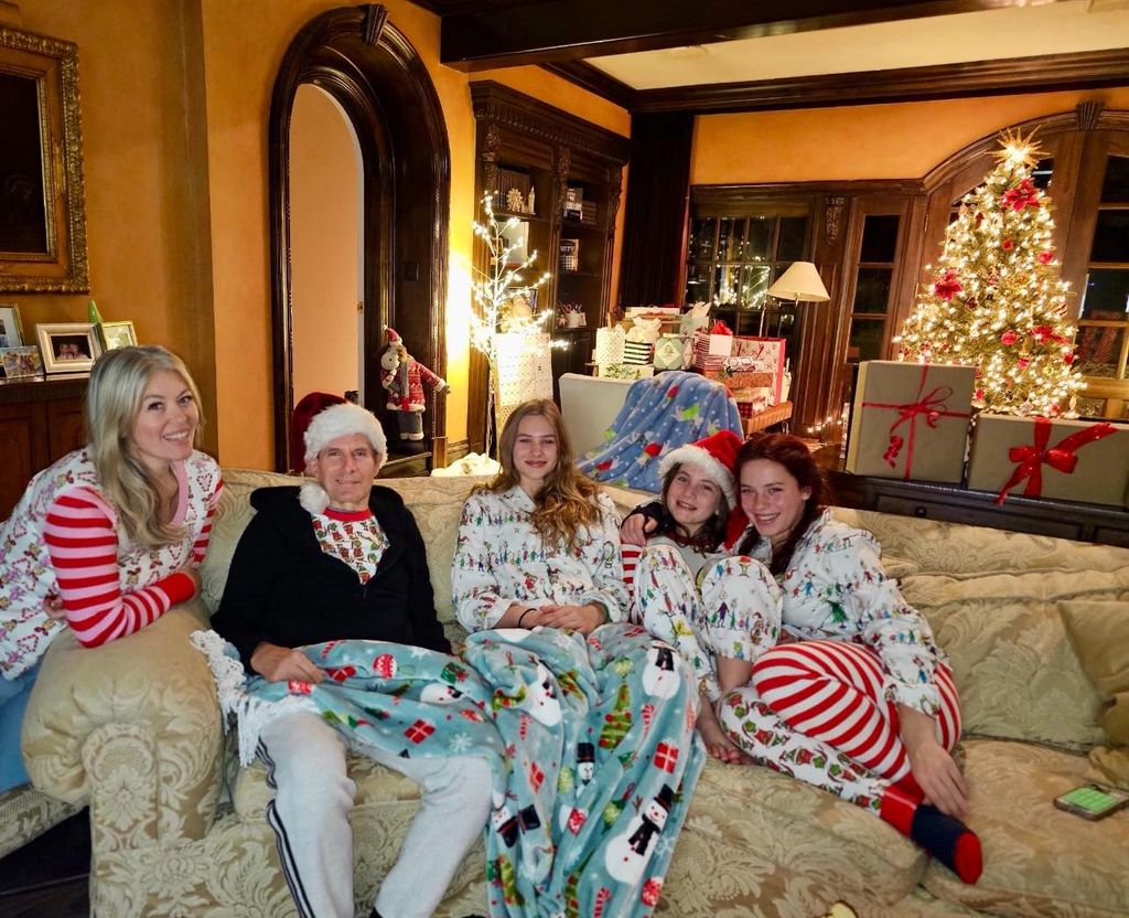 Michael Bolton with his daughter and grandchildren