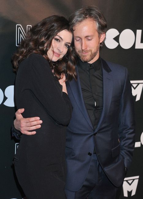 Anne Hathaway and Adam Shulman