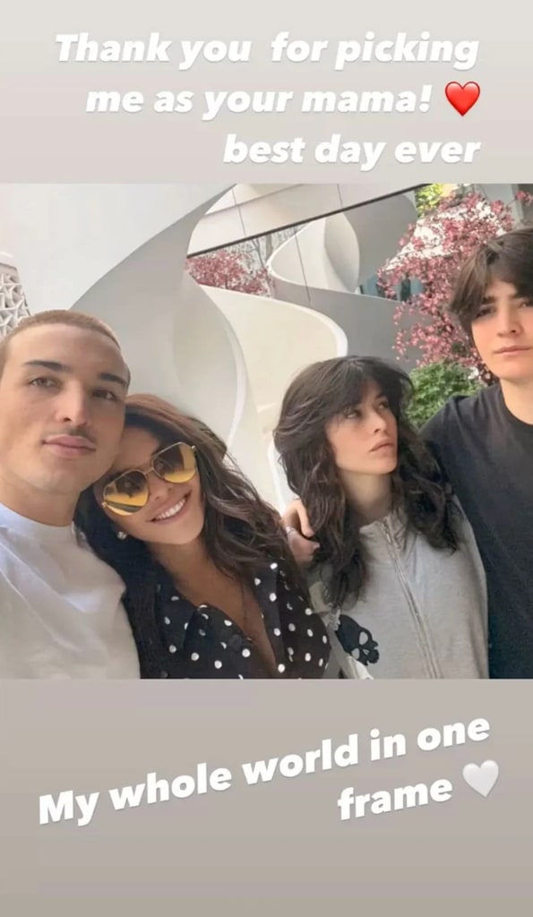 Lauren shared a photo of her three chilren