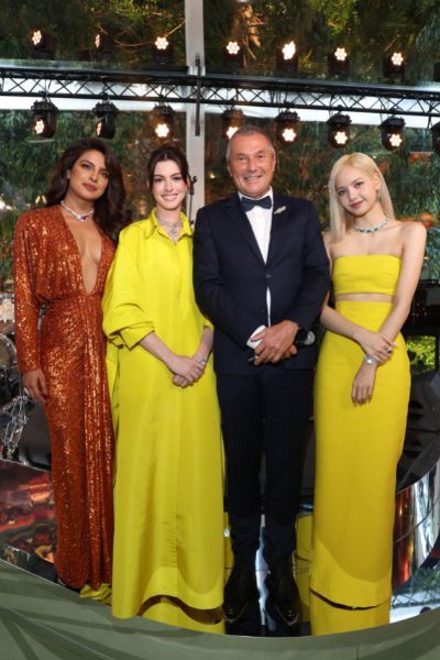 anne hathaway bulgari yellow priyanka lisa blackpink