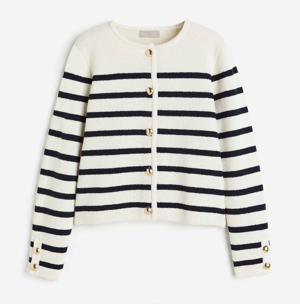 H&M striped cardigan