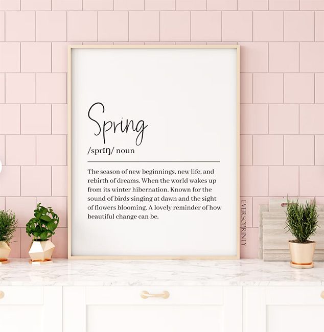 spring artwork from etsy
