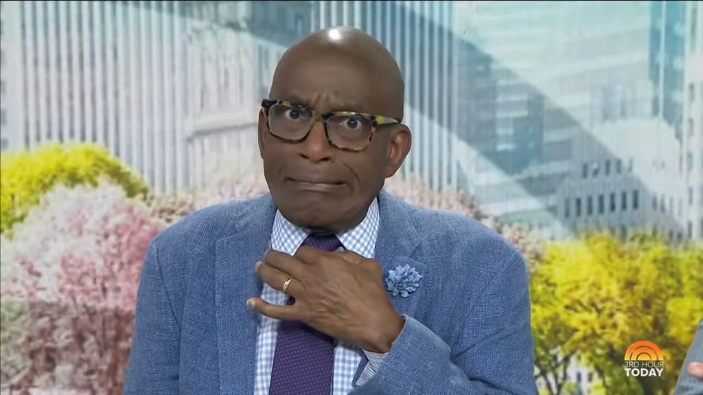 Al Roker looking shocked on the Today Show