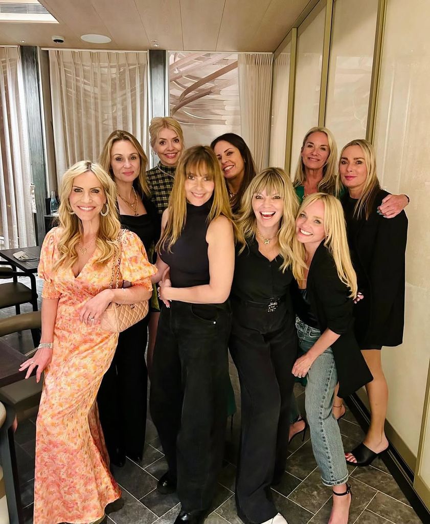 Holly Willoughby enjoyed a night out with her friends on Tuesday