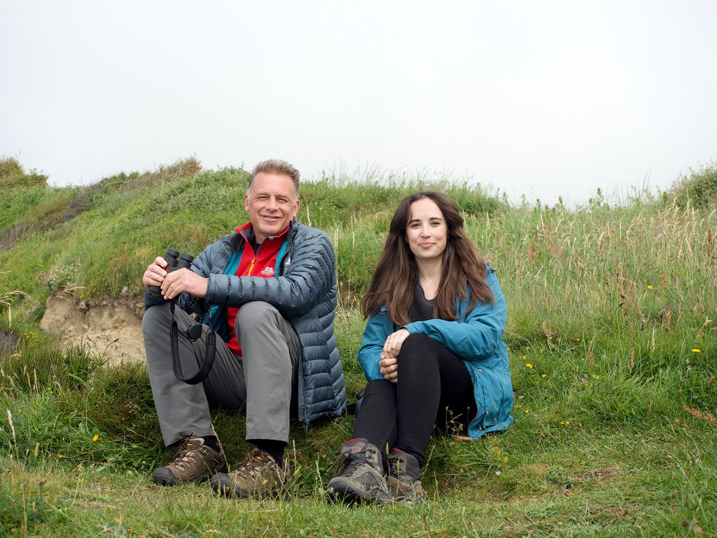 Chris Packham with his step-daughter, Megan McCubbin
