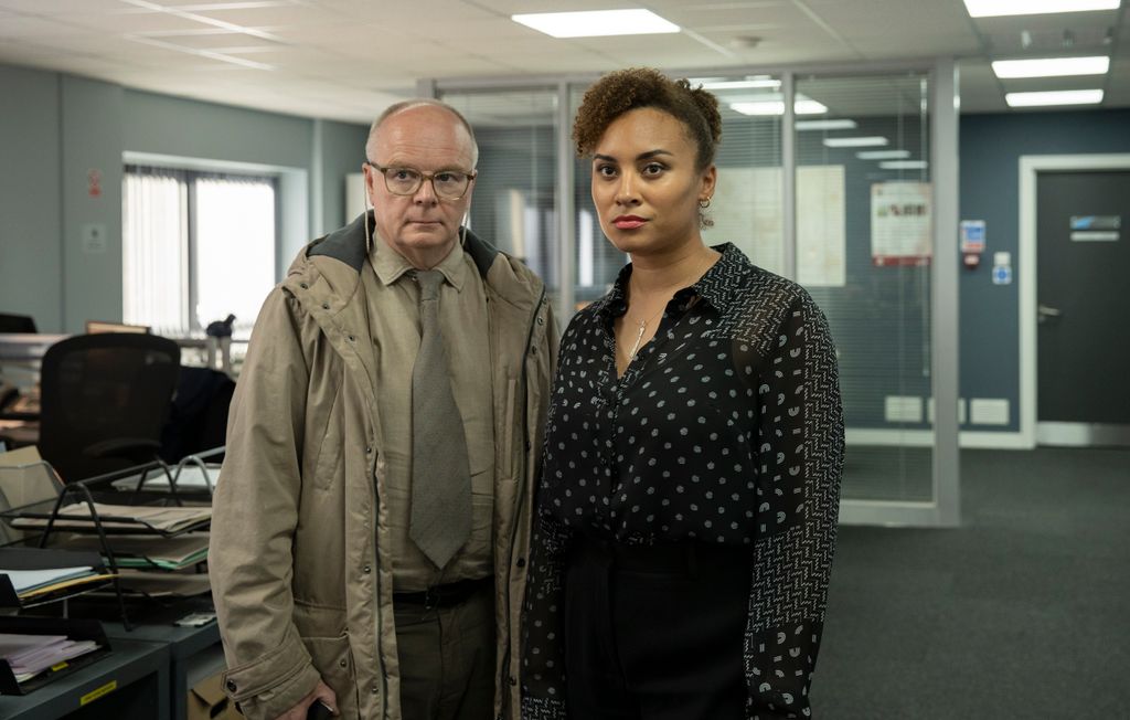 TALA GOUVEIA as DCI Lauren McDonald and JASON WATKINS as DS Dodds