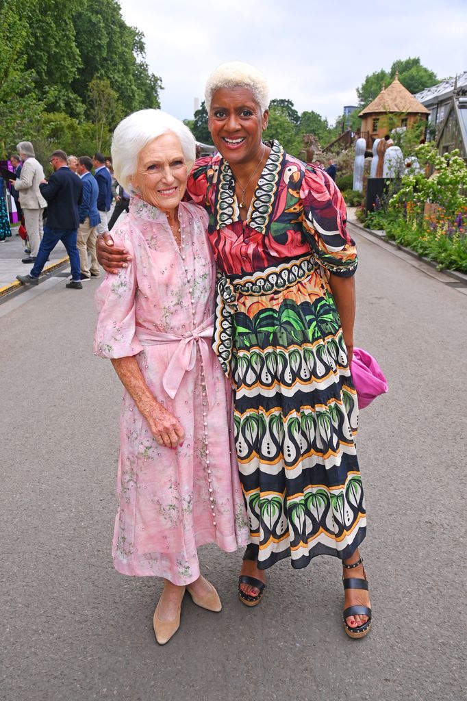 mary berry and arit anderson at chelsea flower show