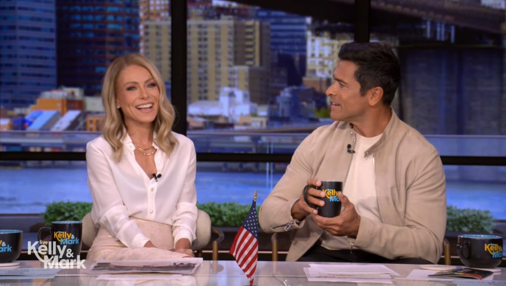 Kelly Ripa and Mark in Live studio