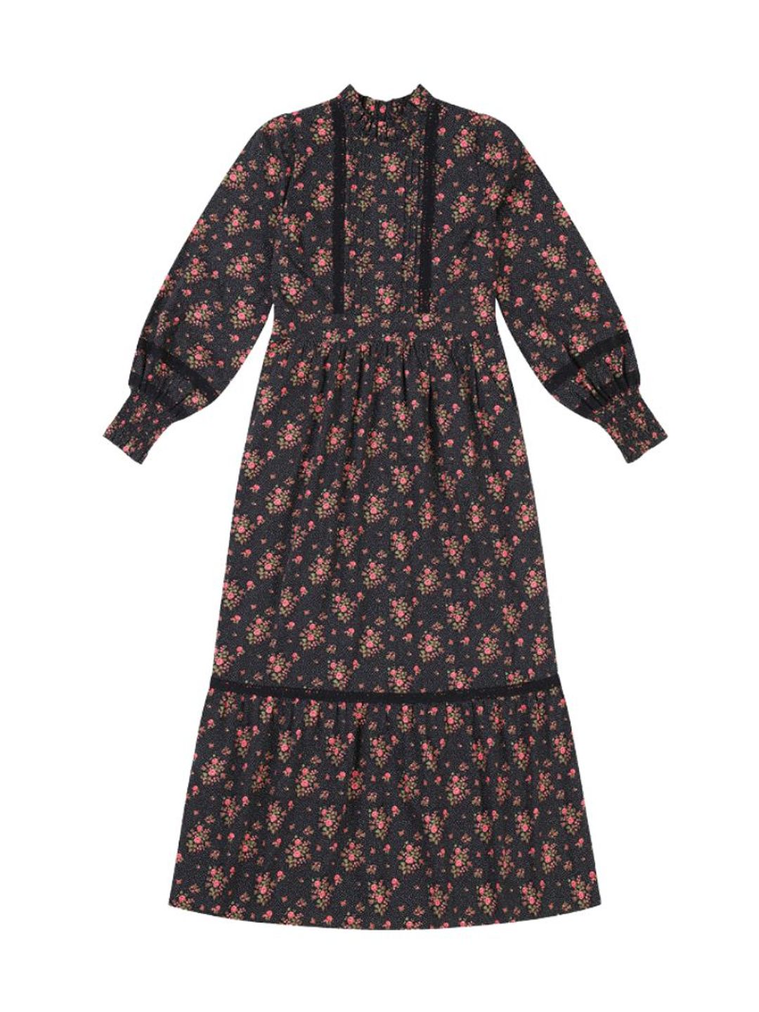 Avalon Claudia Floral Print High Neck Prairie Dress – Laura Ashley x Joanie