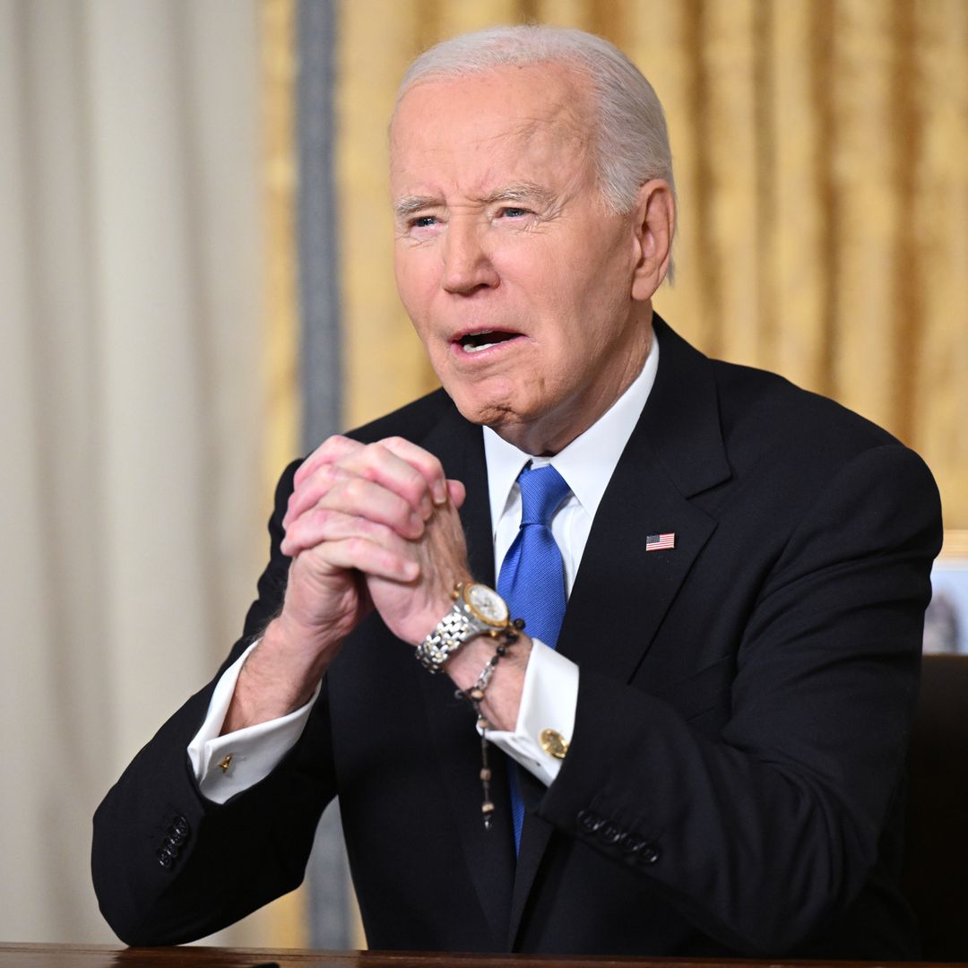 President Biden walks hand-in-hand with four-year-old grandson as he leaves White House