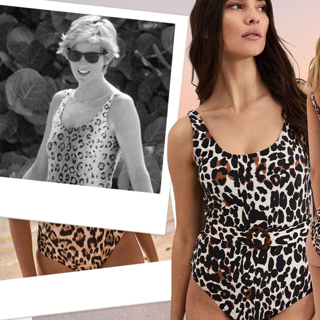 Princess Diana's leopard print swimsuit is STILL iconic - 7 animal print swimsuits we love right now