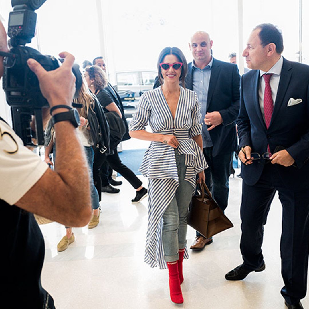 Cheryl just stepped out in the sunglasses trend of the season