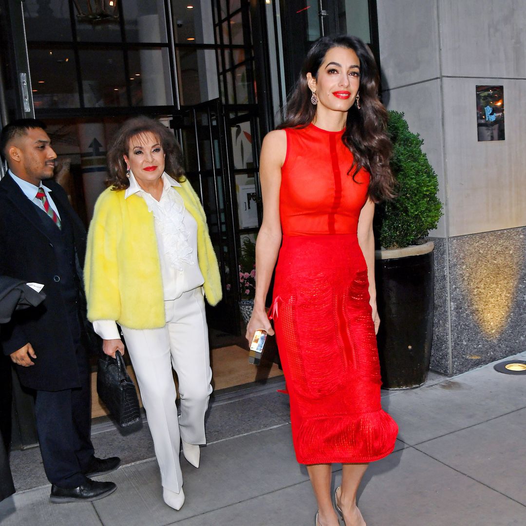 Amal Clooney's red mini dress is perfect for spring