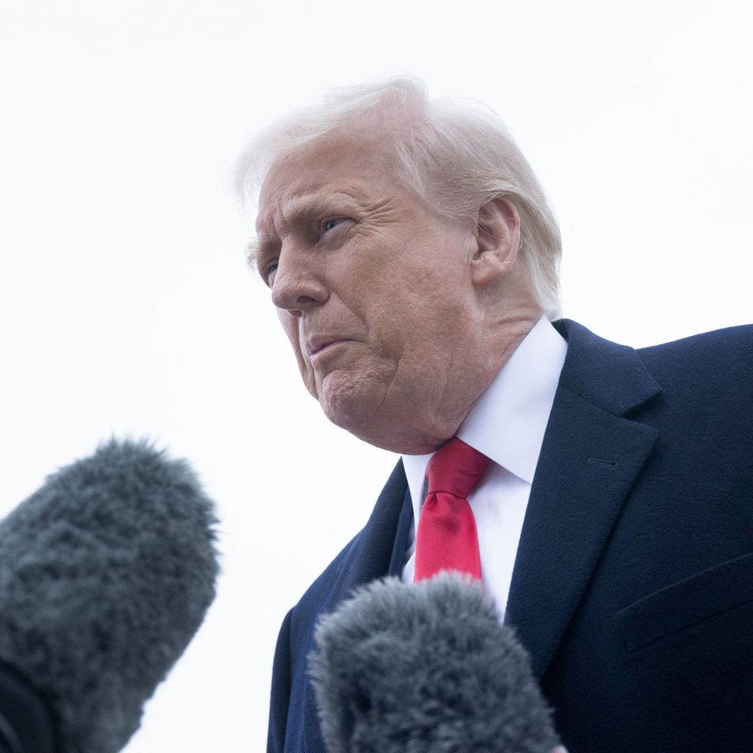 President Trump hit in the face during interview - watch video