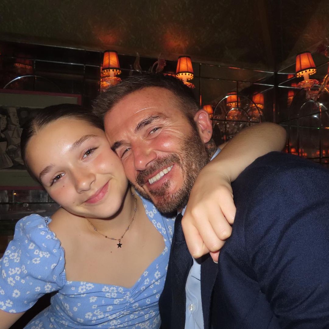 Harper Beckham is her dad David's double in must-see photo