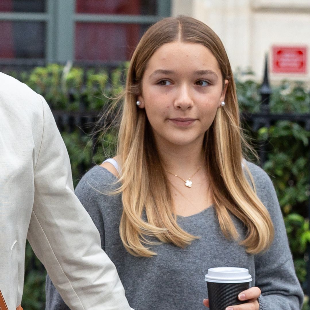 Harper Beckham celebrates dad David's birthday in stylish new outfit