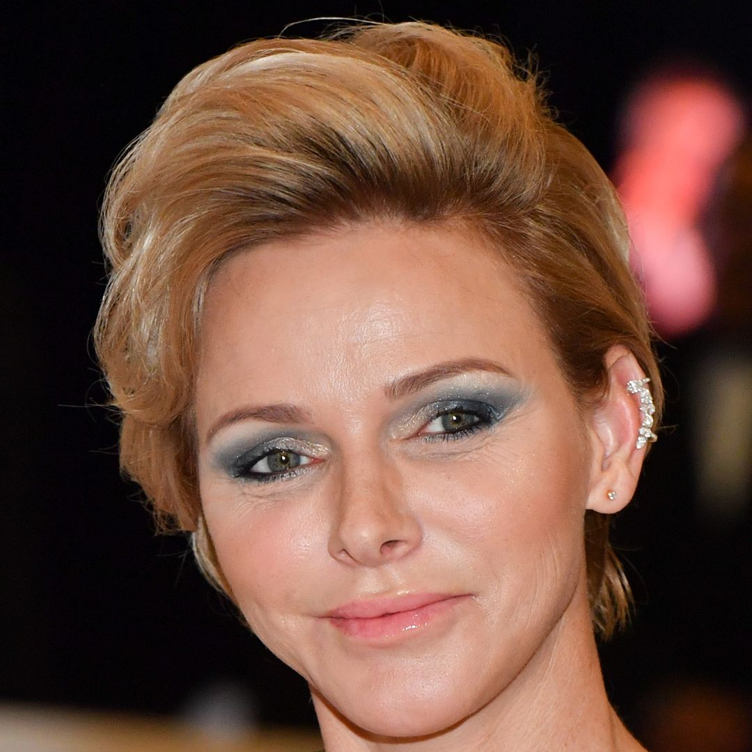 Princess Charlene was a shimmering siren in plunging gala gown