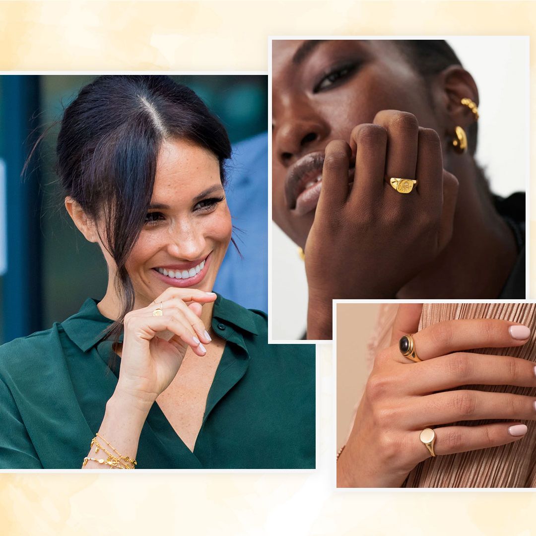 9 best signet rings for 2025: Pinky rings as seen on Meghan Markle & Claudia Winkleman