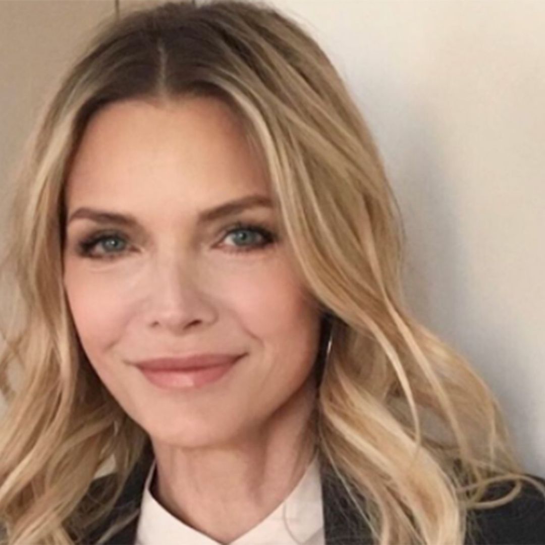 Michelle Pfeiffer looks so youthful as she poses in green sheer top